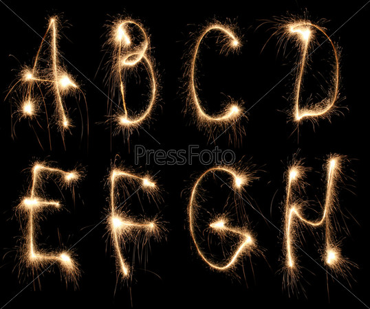 Alphabet sparkler (see other letters in my portfolio)