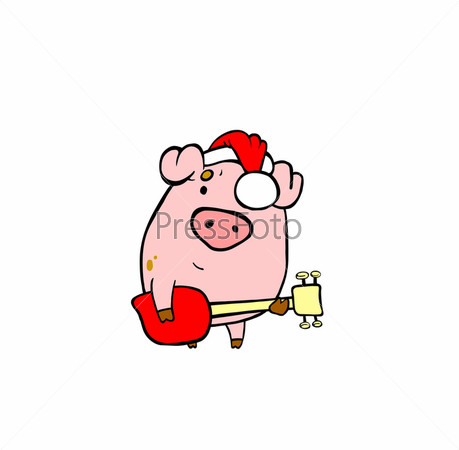 Holiday music from pig