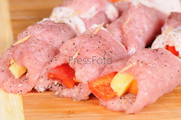 Half-finished products from meat, stock photo