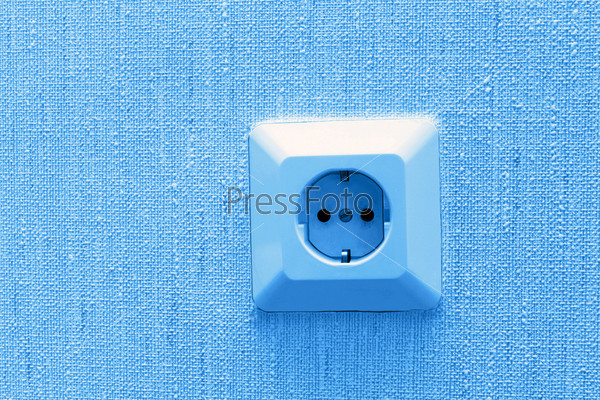Electric socket on wall