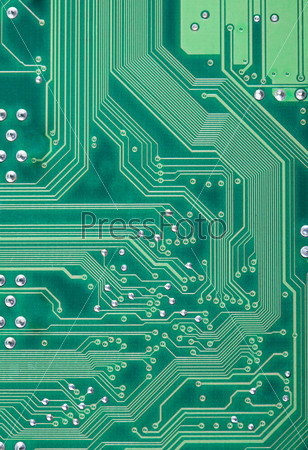 Green industrial texture of a electronic plate
