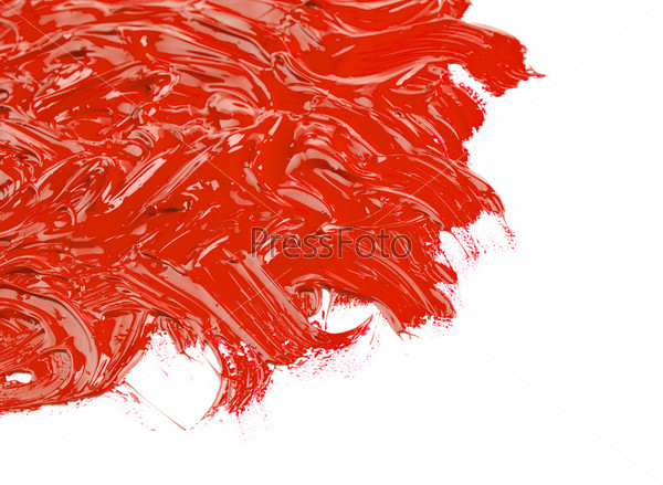 Red oil paint