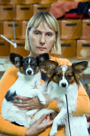 Woman with dogs