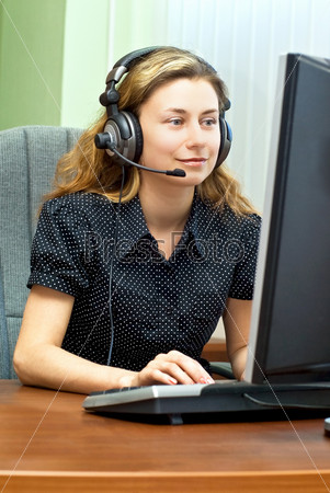 Smiling customer support