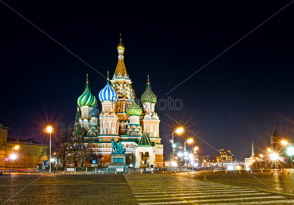 Red Square. Saint Basil\'s Cathedral. Moscow. Russia.