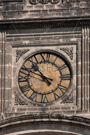 Old clock on tower