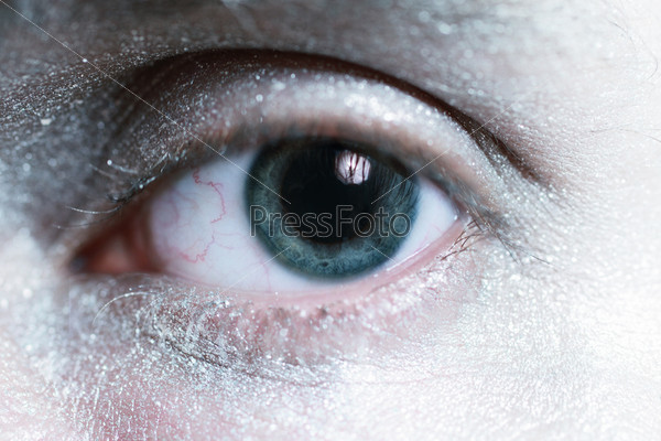 beautiful blue male eye