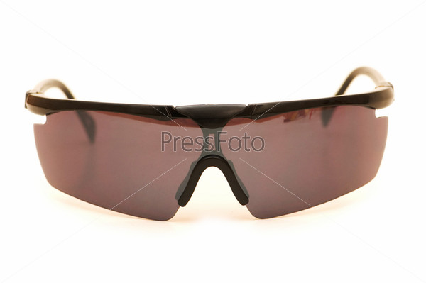 Tinted sunglasses isolated on the white background