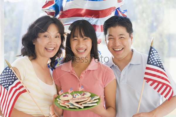 Американская семья в День независимости