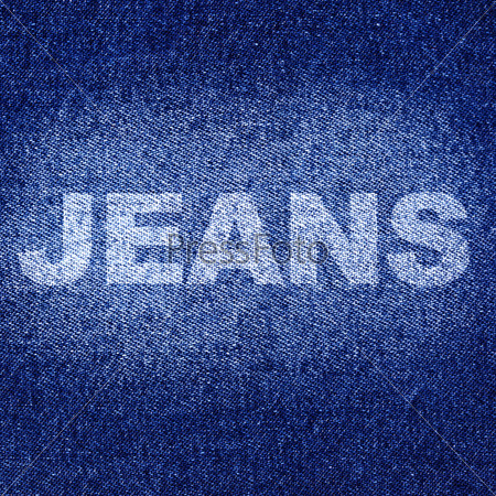 Blue jean texture with the \