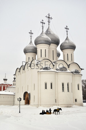 Sophia cathedral in Vologda, winter time