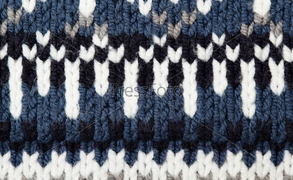 Woolen texture with pattern