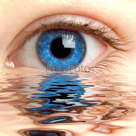 Человеческий глаз, макро