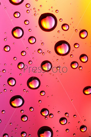 Colorful drops, may be used as background