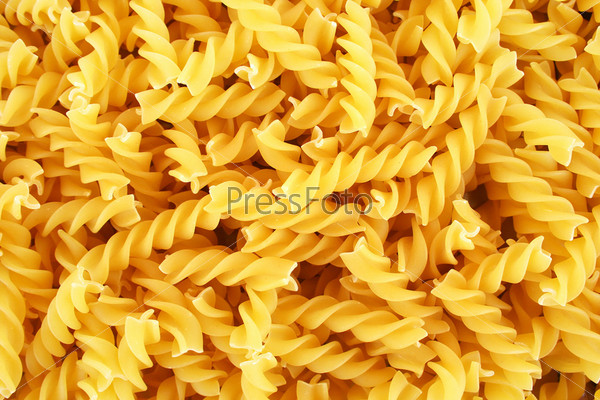 Yellow pasta closeup picture.