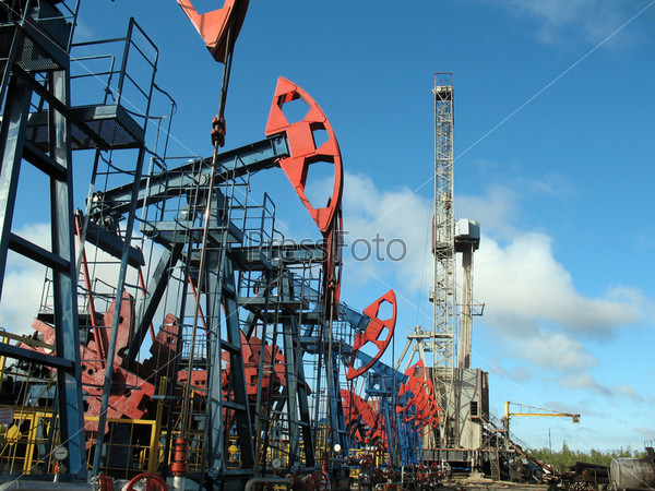 Oil extraction  in West Siberia.
