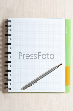 Note pad and pen