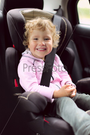 Child in an automobile armchair
