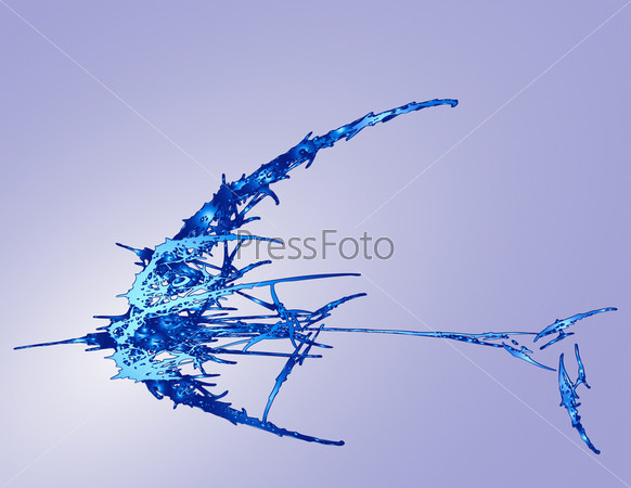 Mystic fish - abstract illustration, stock photo