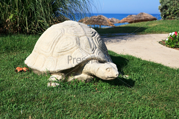 Скульптура черепахи. Средиземное море