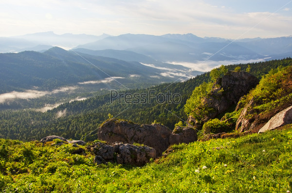 Beautiful mountains landscape - Caucasian mountains