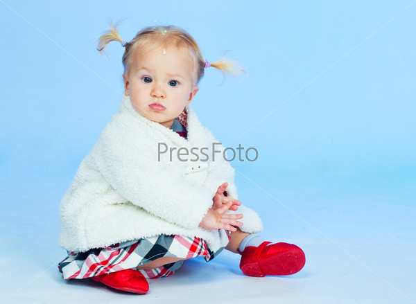 Cute baby Girl In Fashionable Outfit