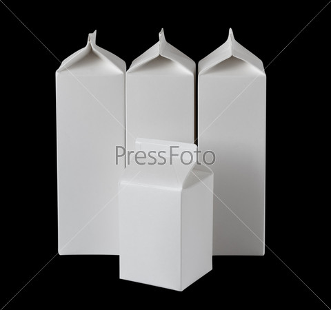 Four Milk Boxes per liter on Black