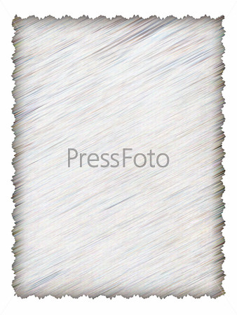 Textured paper for certificate or letter with rough edges
