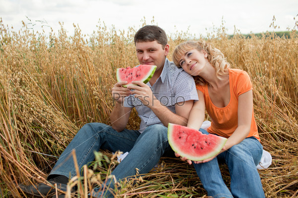 people eat watermelon