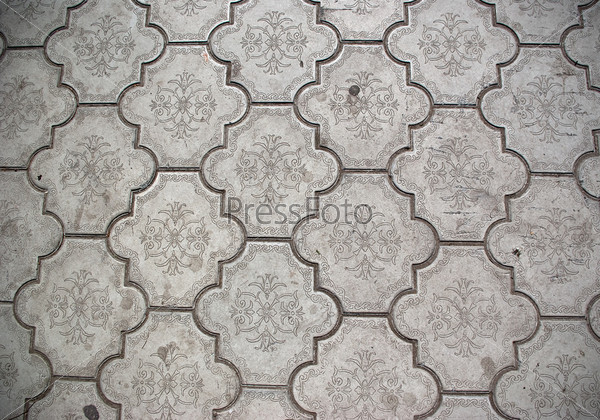 Closeup of ceramic floor tiles
