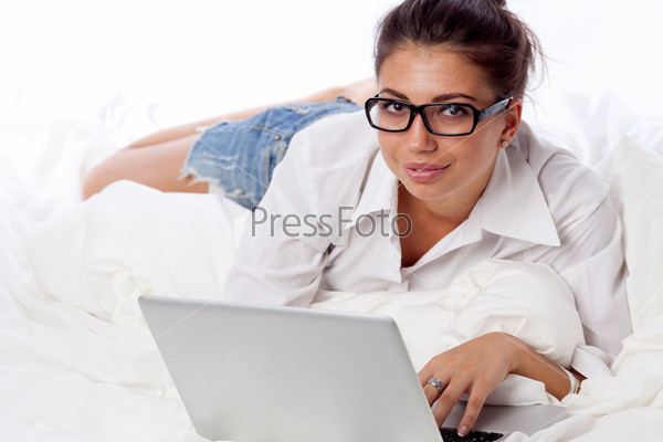 Woman with laptop