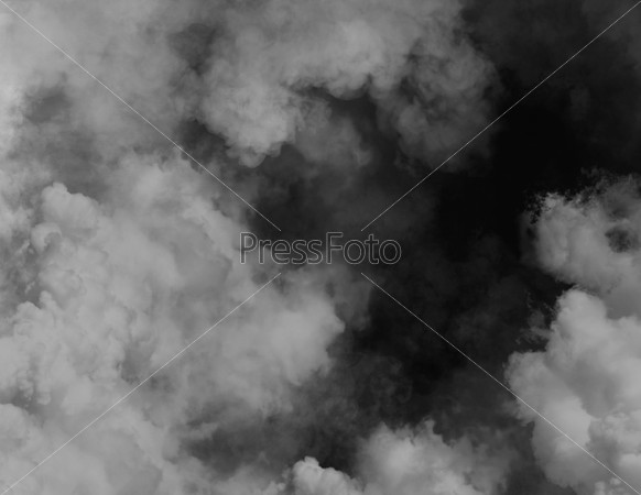 Облачное небо, монохромное изображение