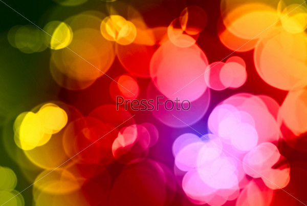 Beautiful abstract warm color background of holiday lights