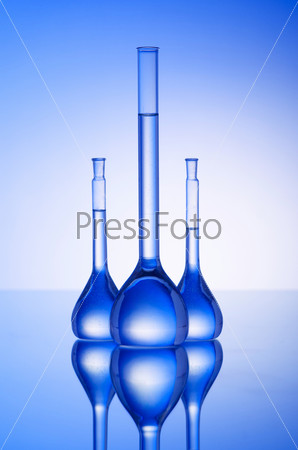 Chemical glass tubing in lab