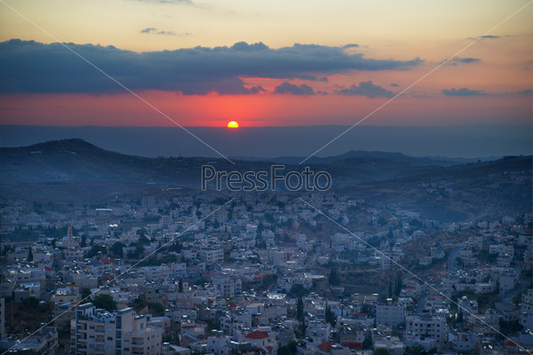 Sunrise in Bethlehem, Palestine, Israel