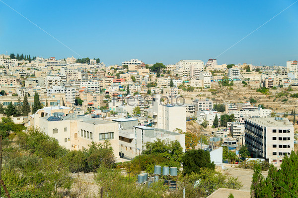 Panorama of Bethlehem, Palestine, Israel