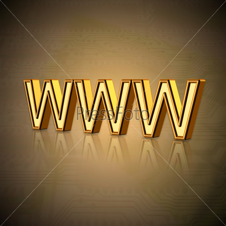 Web site and business 3d internet symbol.Internet technology concept