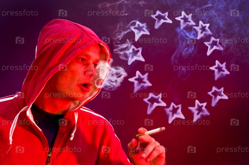 Как сделать круги с сигаретой