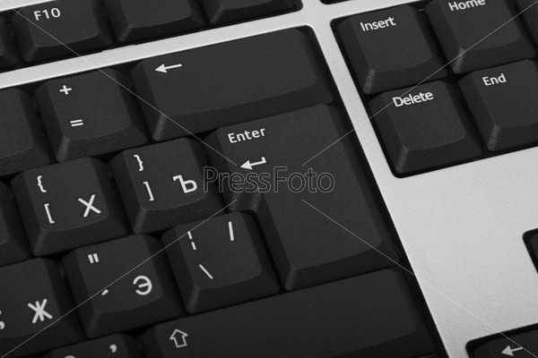 Keyboard close-up.