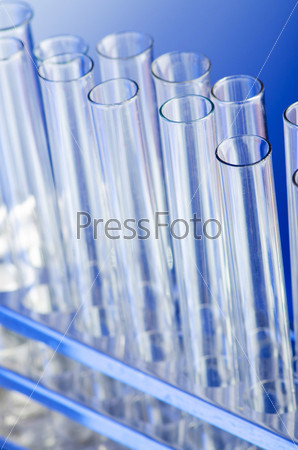 Chemical lab with glass tubing, stock photo