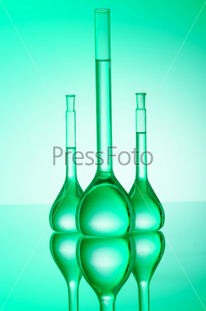 Chemical glass tubing in lab, stock photo