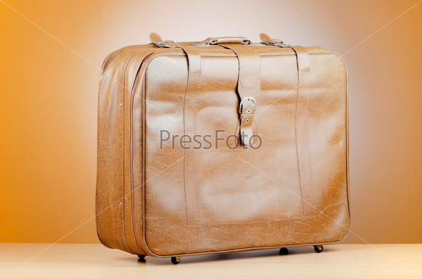 Luggage concept with big case, stock photo