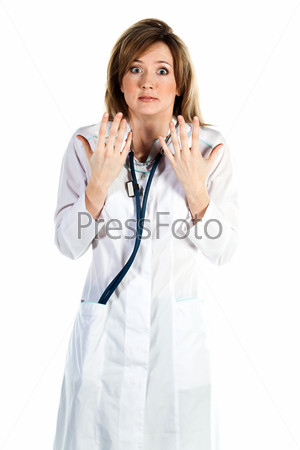 Жирная мамаша в белом халате фото