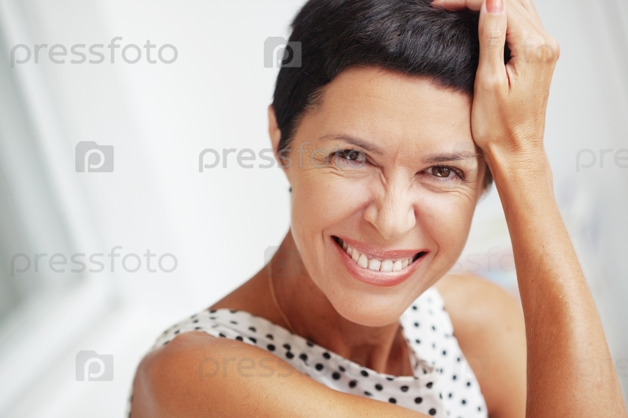 Beautiful middle aged woman - Stock Image - Everypixel