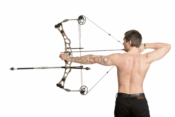 bow-hunter with a modern compound bow