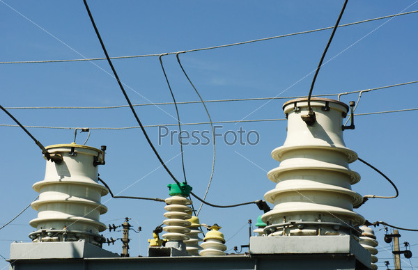 Part of high-voltage substation