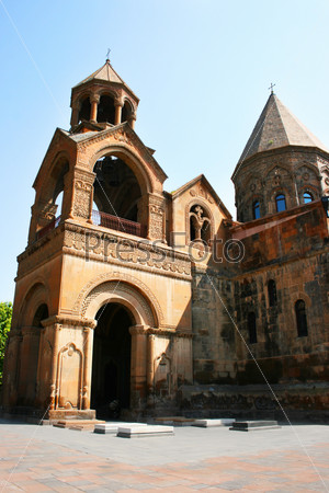 Mother Cathedral of Holy Etchmiadzin, one of the oldest churches in the world, the first built by Saint Gregory the Illuminator as a vaulted basilica in 301-303, when Armenia adopted Christianity.