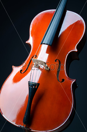 Music concept- close up of cello, stock photo