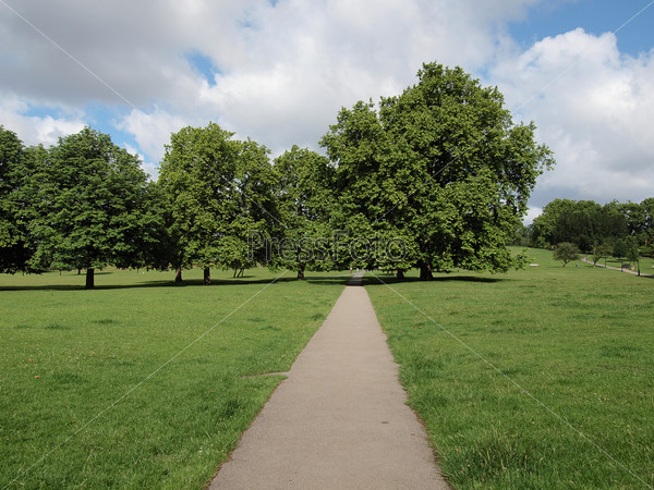Regent Park landscape in London England UK