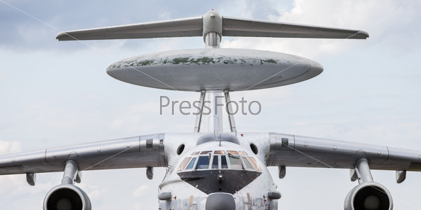 Military force air flying radar AWACS jet airplane
